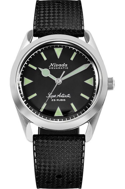 Nivada Grenchen Super Antarctic 3.6.9 38 mm Watch in Black Dial