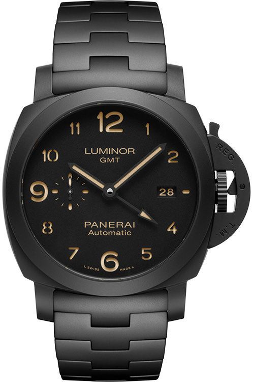 Panerai Luminor 48 mm Watch in Black Dial