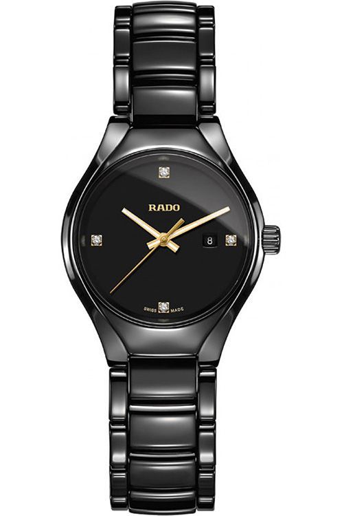 Rado True Round 30 mm Watch in Black Dial