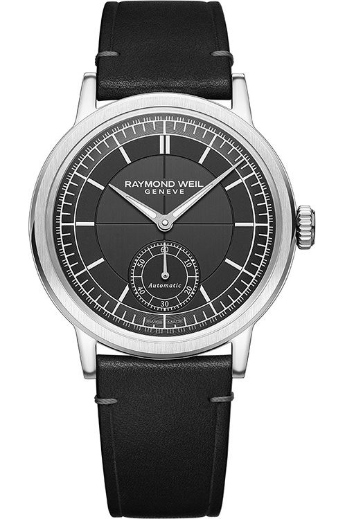 RAYMOND WEIL ミレジム　2925-STC-60001 RAYMOND WEIL Millesime 39.5MM Black Leather Men's Watch 2925