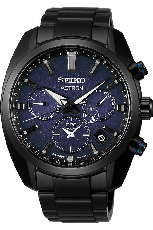 Seiko Big Date 45.5 mm Watch in Black Dial