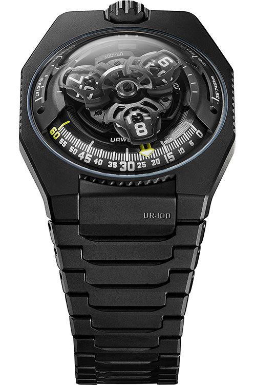 Urwerk UR 105 39.5 mm Watch in Black Dial