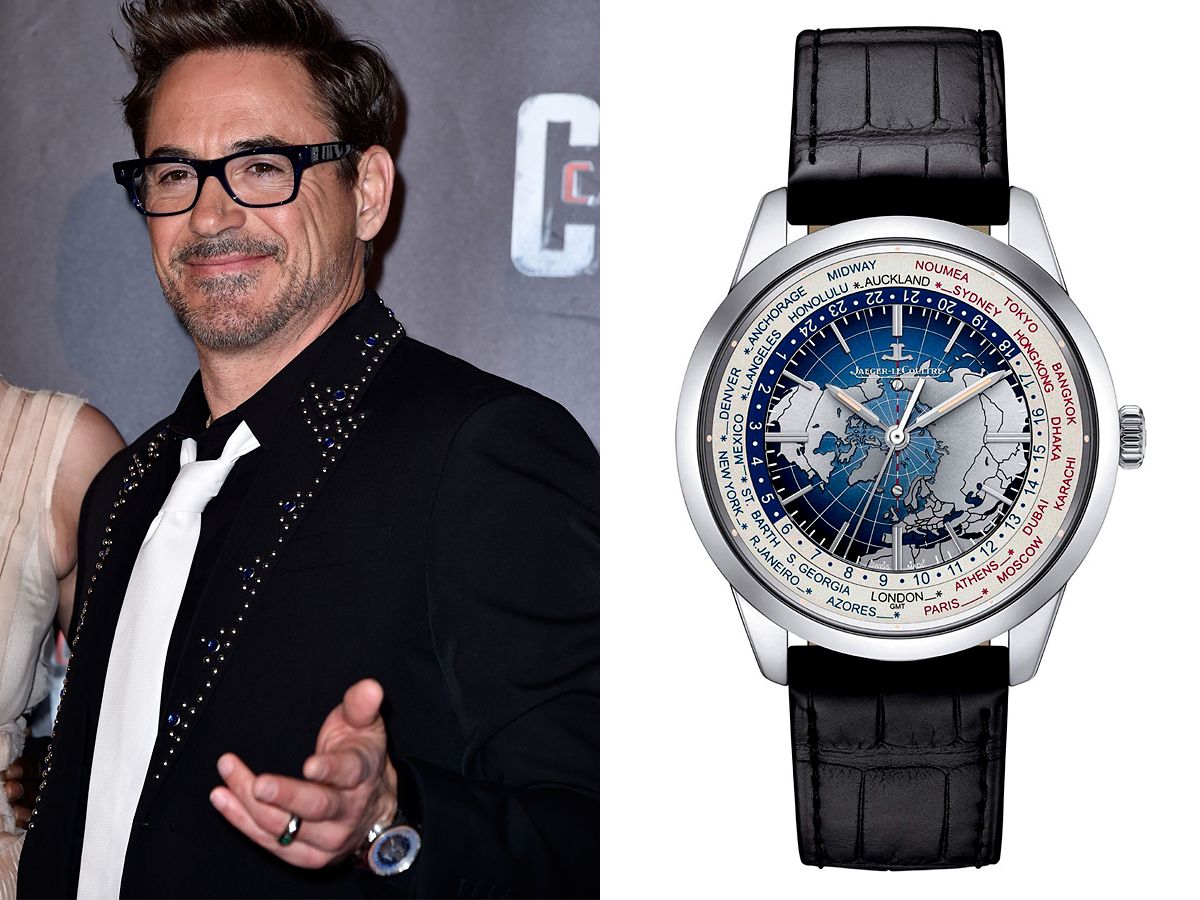 Robert Downey Jr. and Jaeger-LeCoultre / photo: ethoswatches.com