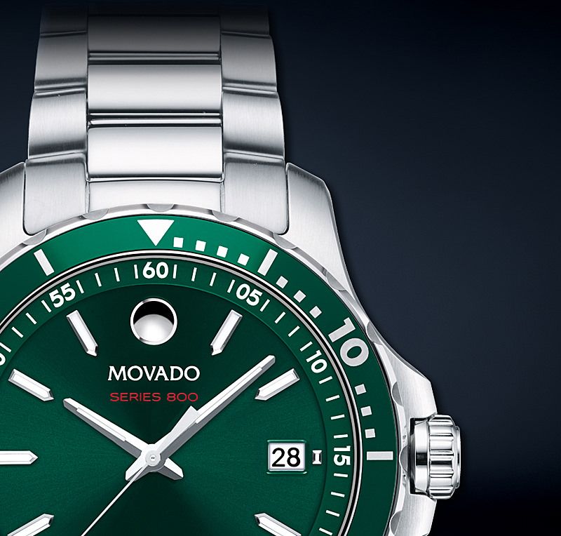 movado series 800 gold